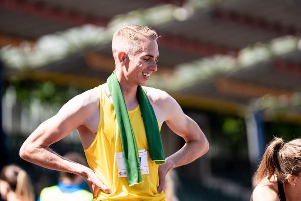 Luis Oberbeck (LG Goettingen) am 03.07.2022 waehrend den NLV+BLV Leichtathletik-Landesmeisterschaften im Jahnstadion in Goettingen (Tag 1)